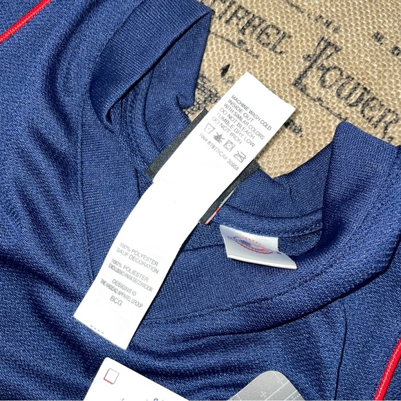 Nike Team NWT! MLB Braves Navy/Red Logo Embroidered V-Neck Tank Top Size S - Picture 8 of 13